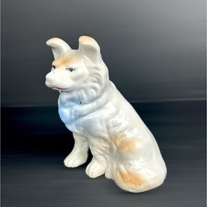 Vintage Ceramic Dog Figurine German Shepherd Puppy made in Japan
